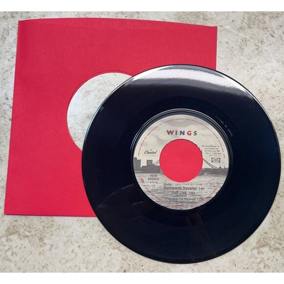 Paul McCartney and Wings With a Little Luck / Backwards Traveller 45 Rock Pop - Picture 5 of 6